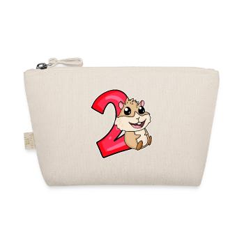 2 years old - 2 birthday with animal motif - Organic Pouch - nature - Front
