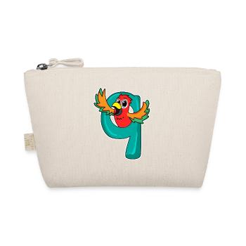 9 years old - 9th birthday with animal motif - Organic Pouch - nature - Front