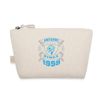 Awesome since 1998. Angel, Angler Birthday - Organic Pouch - nature - Front