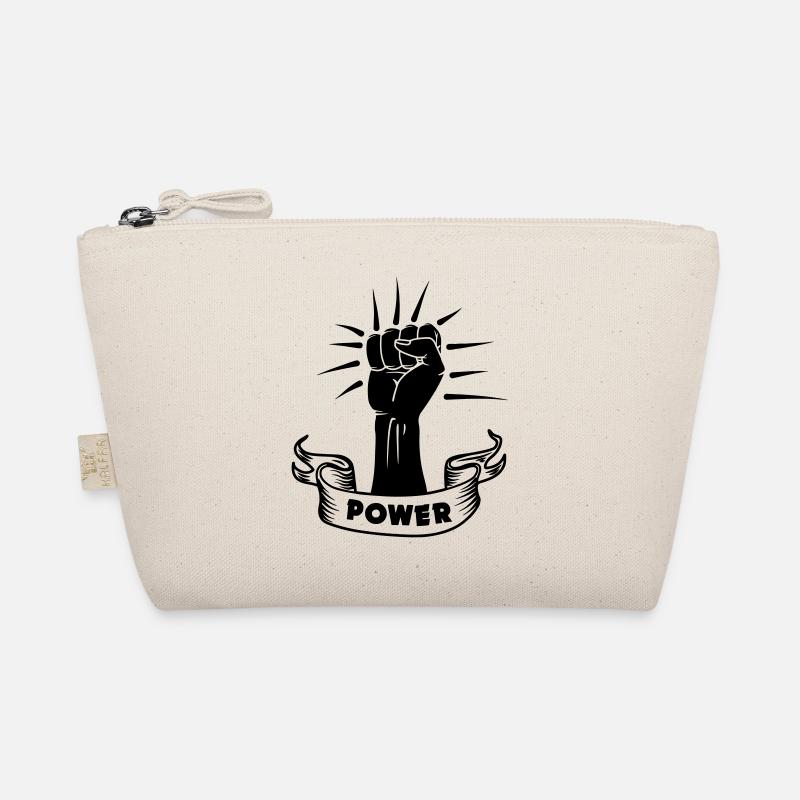 Power black fist Organic Pouch