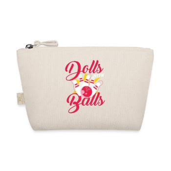Dolls with balls bowling - Bio-Täschchen - Natur - Vorne