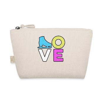 Love Graphic Ice Skating Figure Skater Ice Skater - Bio-Täschchen - Natur - Vorne