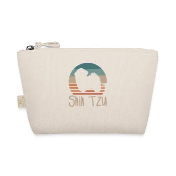 Vintage Retro Shih Tzu Hundeliebhaber - Bio-Täschchen - Natur - Vorne