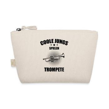 Trompete Trompetenspieler Trompeter - Bio-Täschchen - Natur - Vorne