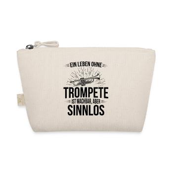 Trompete Trompetenspieler Trompeter - Bio-Täschchen - Natur - Vorne