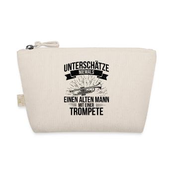 Trompete Trompetenspieler Trompeter - Bio-Täschchen - Natur - Vorne