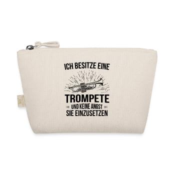 Trompete Trompetenspieler Trompeter - Bio-Täschchen - Natur - Vorne