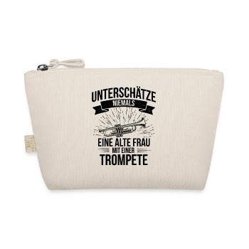 Trompete Trompetenspieler Trompeter - Bio-Täschchen - Natur - Vorne