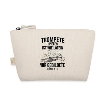 Trompete Trompetenspieler Trompeter - Bio-Täschchen - Natur - Vorne