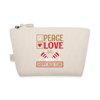 Réveillon du Nouvel An, Paix, Amour, Bonne Année - Trousse biologique - nature - Devant