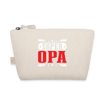 Opa, bester Großvater Super Opi, Nichte Enkel - Bio-Täschchen - Natur - Vorne