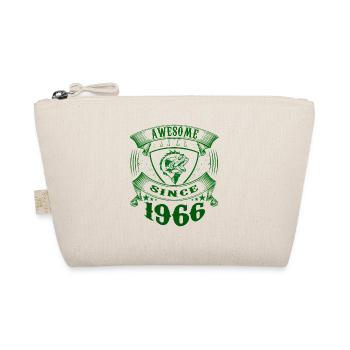 Awesome since 1966. Angel, Angler's birthday - Organic Pouch - nature - Front