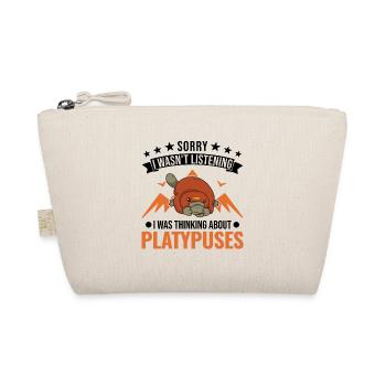 Platypus Gift Idea Platypus - Organic Pouch - nature - Front