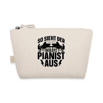 So sieht der Geilste Pianist aus - Klavierspieler - Bio-Täschchen - Natur - Vorne