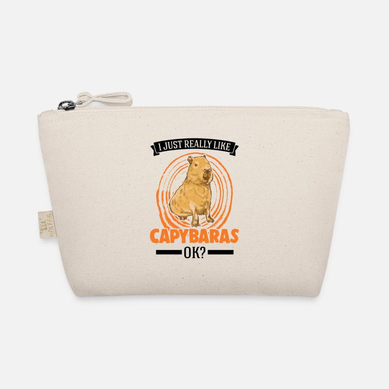 Ich mag einfach Capybaras Wasserschwein Bio-Täschchen