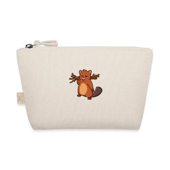 Kawaii beaver - Organic Pouch - nature - Front