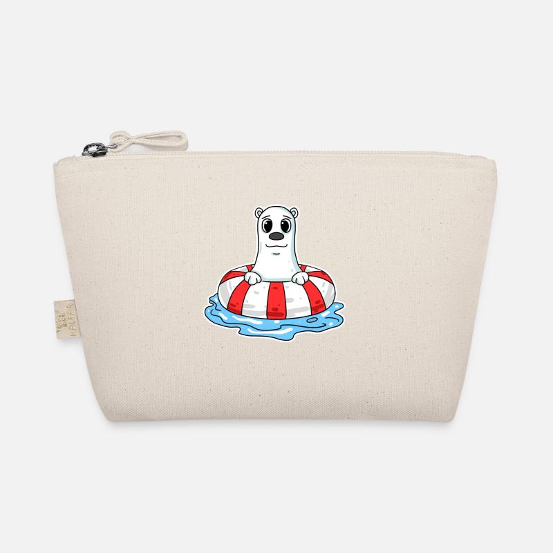 Polar bear motif Organic Pouch