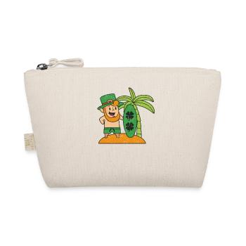 Leprechaun Hawaii Surfing St. Patrick's Day Hawaii - Organic Pouch - nature - Front