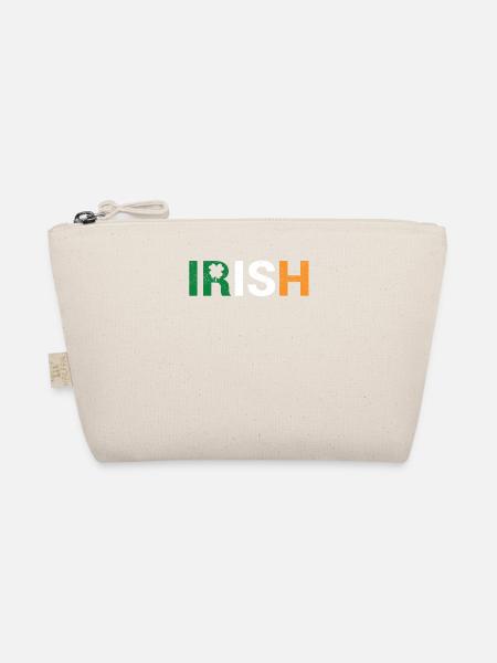 Irland Stolz Lustige Kleeblatt Leprechaun Patriot - Bio-Täschchen - Natur