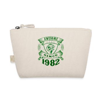 Awesome since 1982. Angel, Angler's Birthday - Organic Pouch - nature - Front