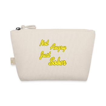 Not Angry Just Sober Retro Neon Sobriety T-Shirt - Bio-Täschchen - Natur - Vorne