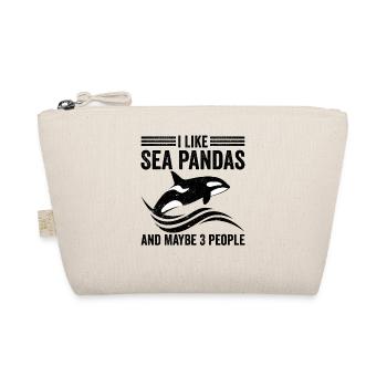 Funny orca whale and maybe 3 people See-Pa - Organic Pouch - nature - Front
