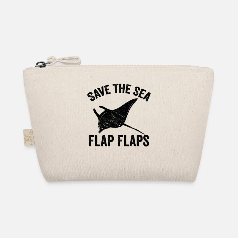Funny Manta Rays Stingrays Save the Sea Organic Pouch