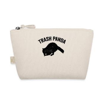 Lustiger Waschbär-Müll-Panda - Bio-Täschchen - Natur - Vorne