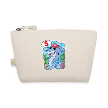 5 years old - 5th birthday with animal motif - Organic Pouch - nature - Front