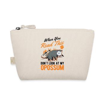 Opossum Gift Possum Marsupial - Organic Pouch - nature - Front