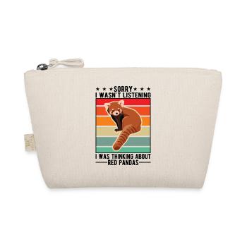 Red Panda Gift Cat Bear Red Panda - Organic Pouch - nature - Front