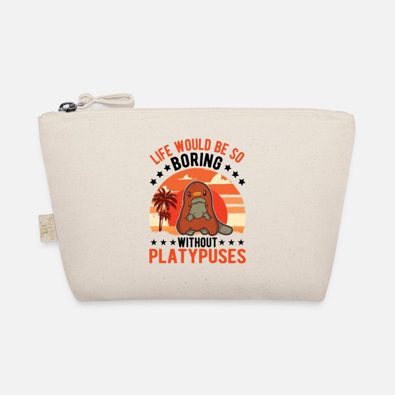 Schnabeltier Geschenk Platypus - Bio-Täschchen - Natur