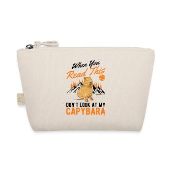 Capybara Gift Capibara capybara - Organic Pouch - nature - Front