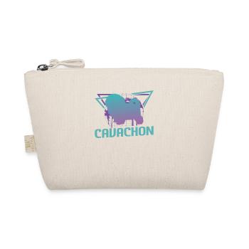 Retro Cavachon Dog Lover - Organic Pouch - nature - Front