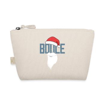 Boule Santa Petanque Outfit für Bouler zum boulen - Bio-Täschchen - Natur - Vorne