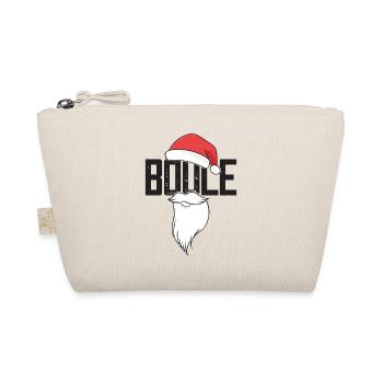 Boule Santa Petanque Outfit für Bouler zum boulen - Bio-Täschchen - Natur - Vorne
