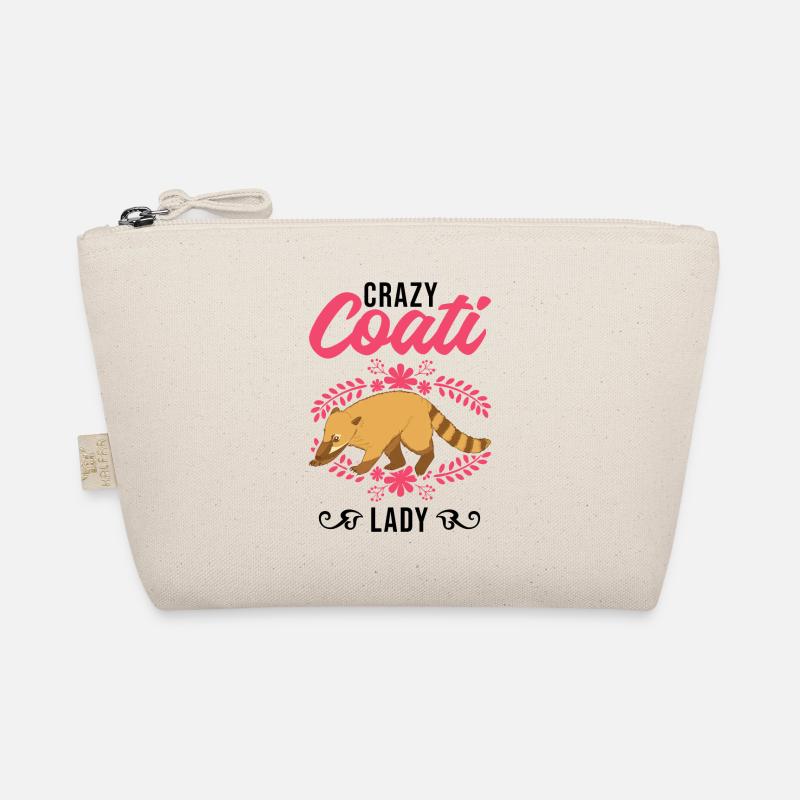 Crazy Coati lady Proboscis Coati Organic Pouch