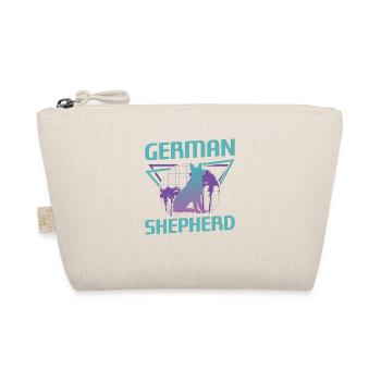 Retro German Shepherd Dog Lover - Organic Pouch - nature - Front