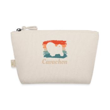 Vintage Retro Cavachon Dog Lover - Organic Pouch - nature - Front