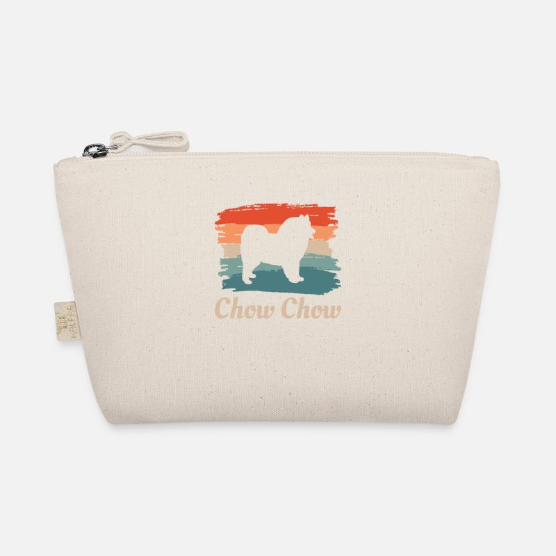 Vintage Retro Chow Chow Dog Lover Organic Pouch