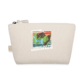 Hiking Accessories Wanderer Motif - Organic Pouch - nature - Front