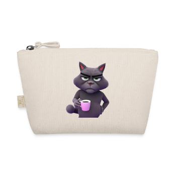 Chat de mauvaise humeur grognon matinal - Trousse biologique - nature - Devant