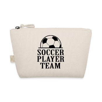 Soccer Fussball - Organic Pouch - nature - Front