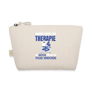 Knochen brechen Physio Geschenk Lustig - Bio-Täschchen - Natur - Vorne