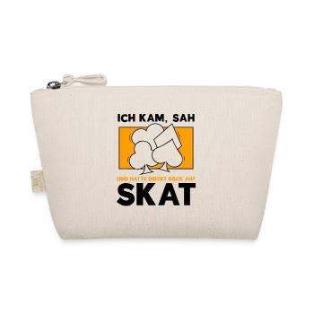 Ich kam sah und hatte bock auf Skat - Bio-Täschchen - Natur - Vorne