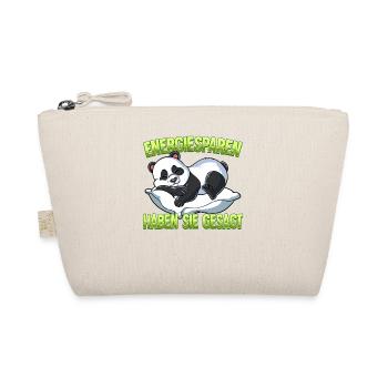 Energiesparen Haben Sie Gesagt Panda - Bio-Täschchen - Natur - Vorne