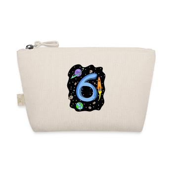6 years old Young astronaut - Organic Pouch - nature - Front