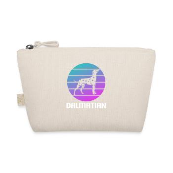 Retro Dalmatian Dalmatians Dog Lover - Organic Pouch - nature - Front