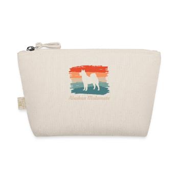Vintage Retro Alaskan Malamute Dog Lover - Organic Pouch - nature - Front