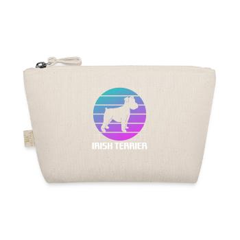 Retro Irish Terrier Dog Lover - Organic Pouch - nature - Front